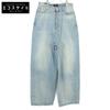 [Excellent Condition/Domestically Authorized] 704282 Pull-Up Wide Baggy Denim Pants/ Bottoms M blueUsed
