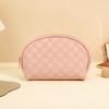 Simple checkerboard cosmetic bag women's high-end sense large-capacity storage bag waterproof portable travel toilet bag