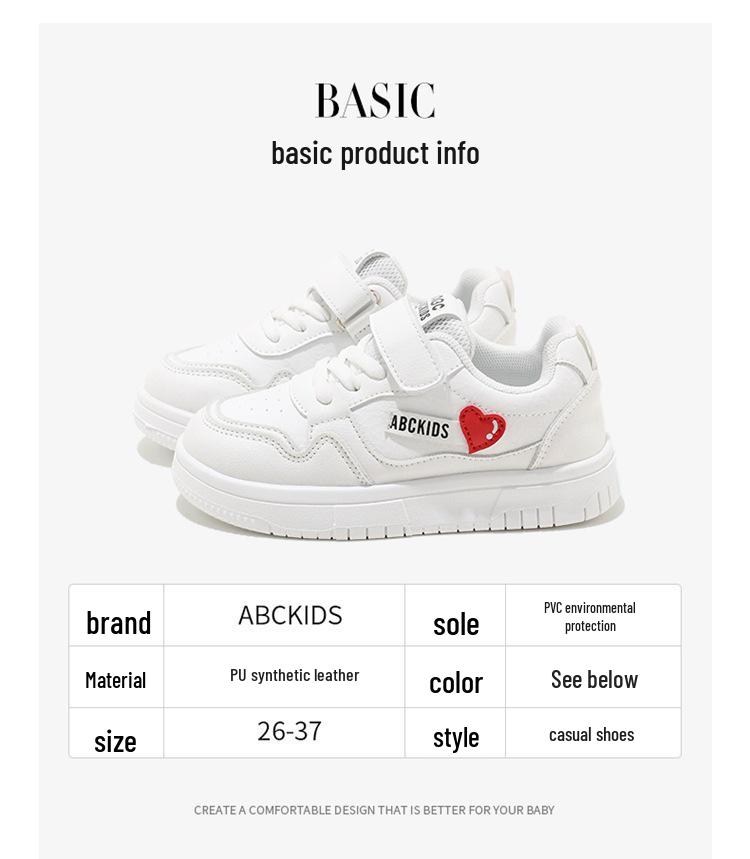 ABCkids Velcro Sports Shoes for Kids - White