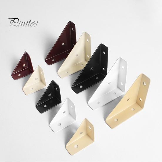 4Pcs 90 Degree Gusseted Angle Connector Brackets Rustproof Corrosion Resistant Gusset Corner Brace Fasteners