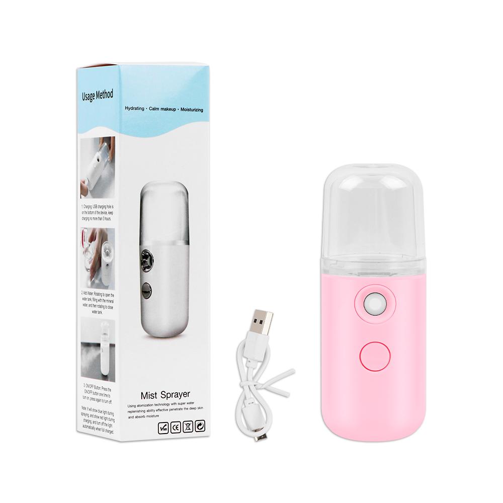 Mini Face Steamer Nano Facial Mister Hydrating Handy Handheld Usb Rechargeable Mini Facial Steamer For Eyelash Extensions Skin