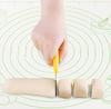 Silicone Baking Mat Non-Slip Reusable Pastry Rolling Mat with Measurement Guide, Heat Resistant Dough Kneading Pad for Baking, Pizza, Bread & Fondant