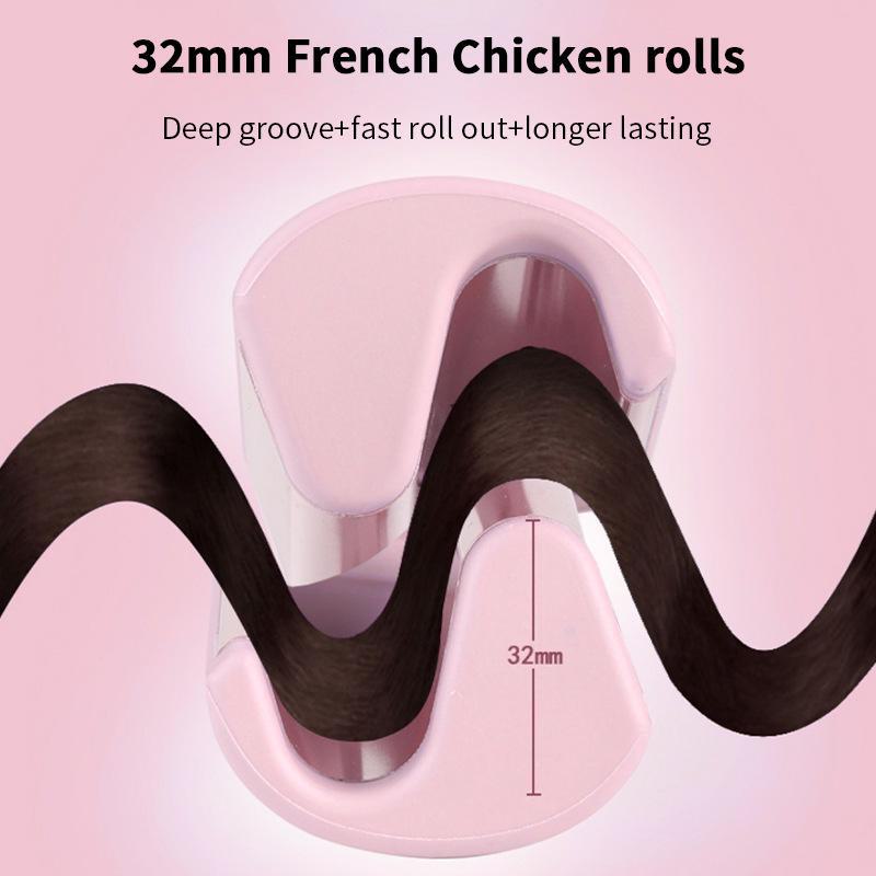 32MM Deep V Curling Iron: Gentle On Hair, Perfect Curls