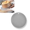 Silicone Trivet Mats Heat Insulation Round Pot Holders Anti Slip for Kitchen Dining Table Countertops
