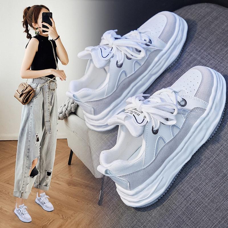 White Sneakers Street Fashion Platform Sneakers Women Casual Jogging Shoes