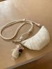 2025 yellow horn bag women's new light luxury niche high-end single shoulder crossbody dumpling bag