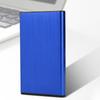 2.5inch USB2.0 Notebook External Mobile Hard Disk Case Box Aluminum Alloy Brushed Fit for 2TB HDD SSDBlue  (Not Inclube