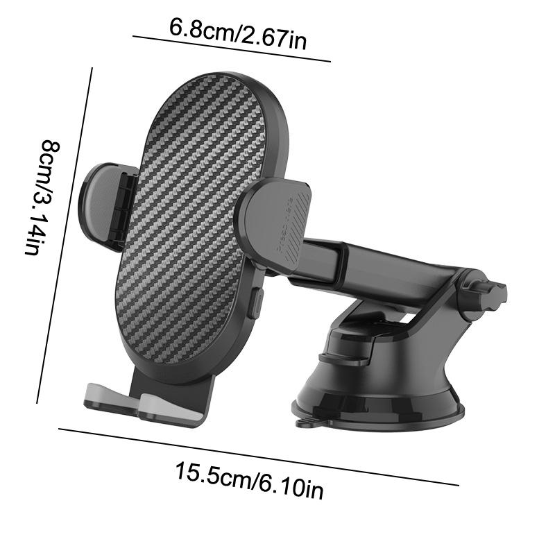 

Держатель телефона для автомобиля, держатель для телефона, автомобильный держатель для сотового телефона, крепление для iPhone, универсальное крепление на приборную панель автомобиля, подходит для всех телефонов чёрный