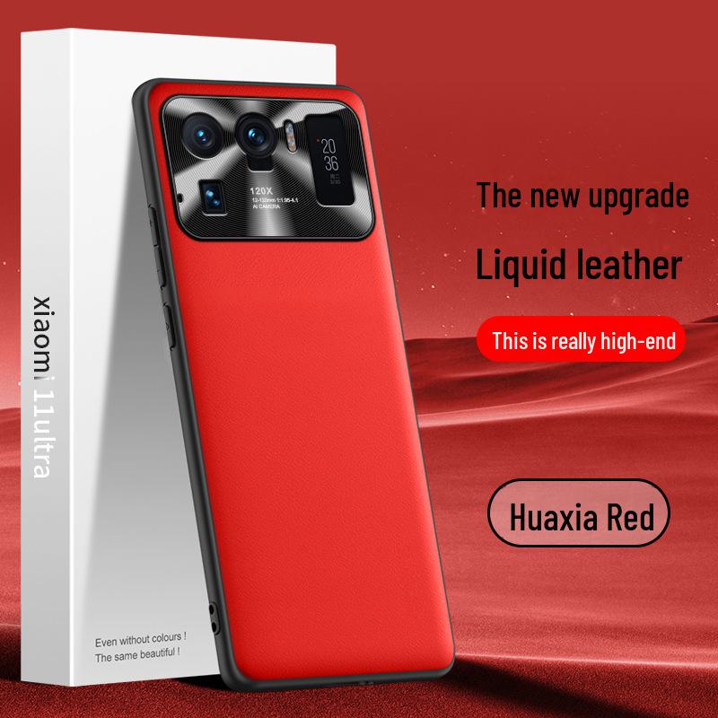 

Xiaomi 11 Ultra Liquid Leather Phone Case, Anti-fall Protective Cover - One Piece Lakeside Blue [Full Edition]