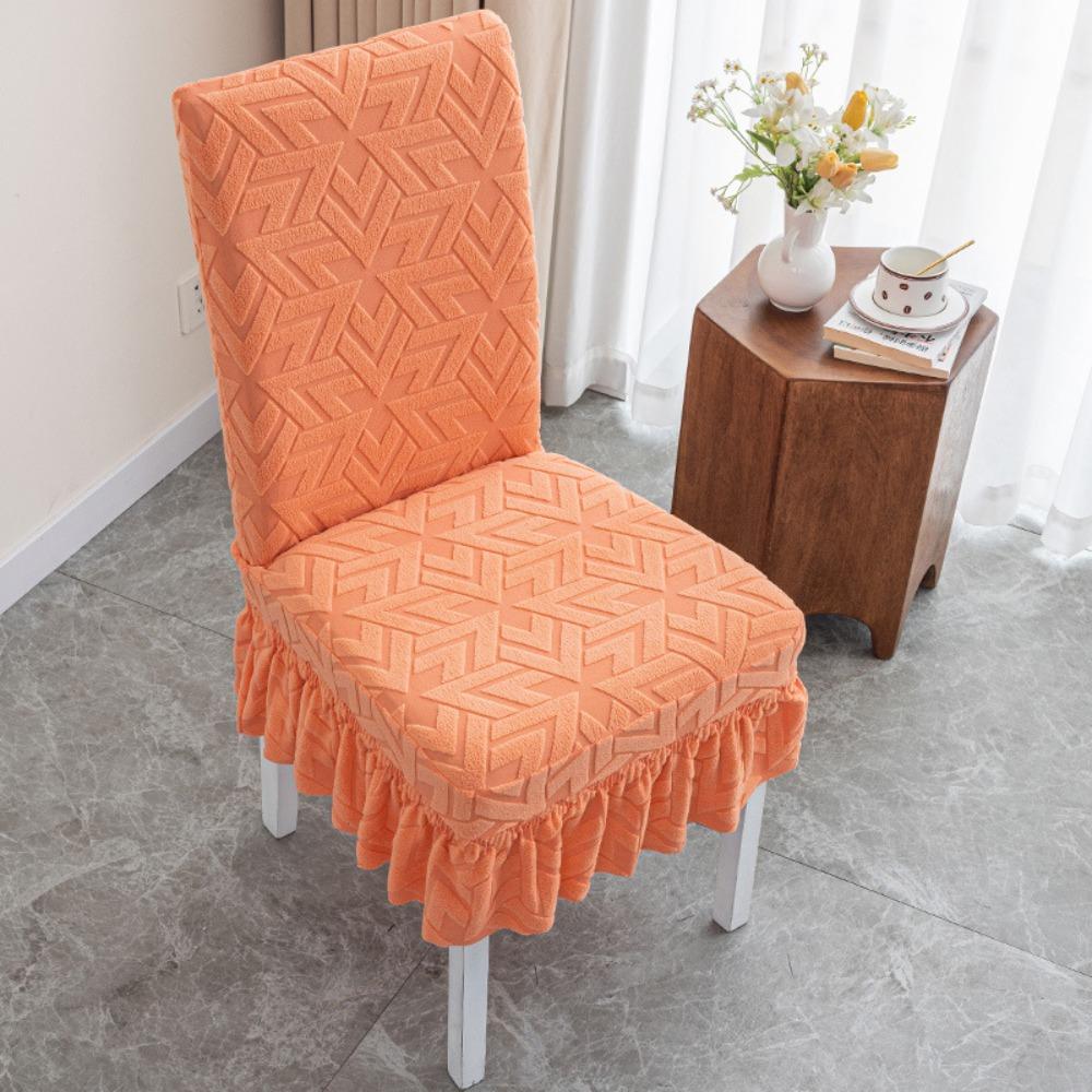 1Pcs Thickened Universal Chair Cover Removable Soft Elastic One Chair Cover Anti-dirty Washable Seat Cover for Home Kitchen