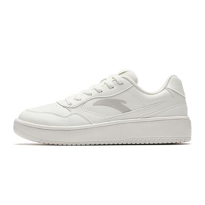 Lightweight Classic Versatile Non-Slip Wear-Resistant Lightweight Increased Height Low-Top Skate Shoes Women Sneakers Ivory-White 922528001-1