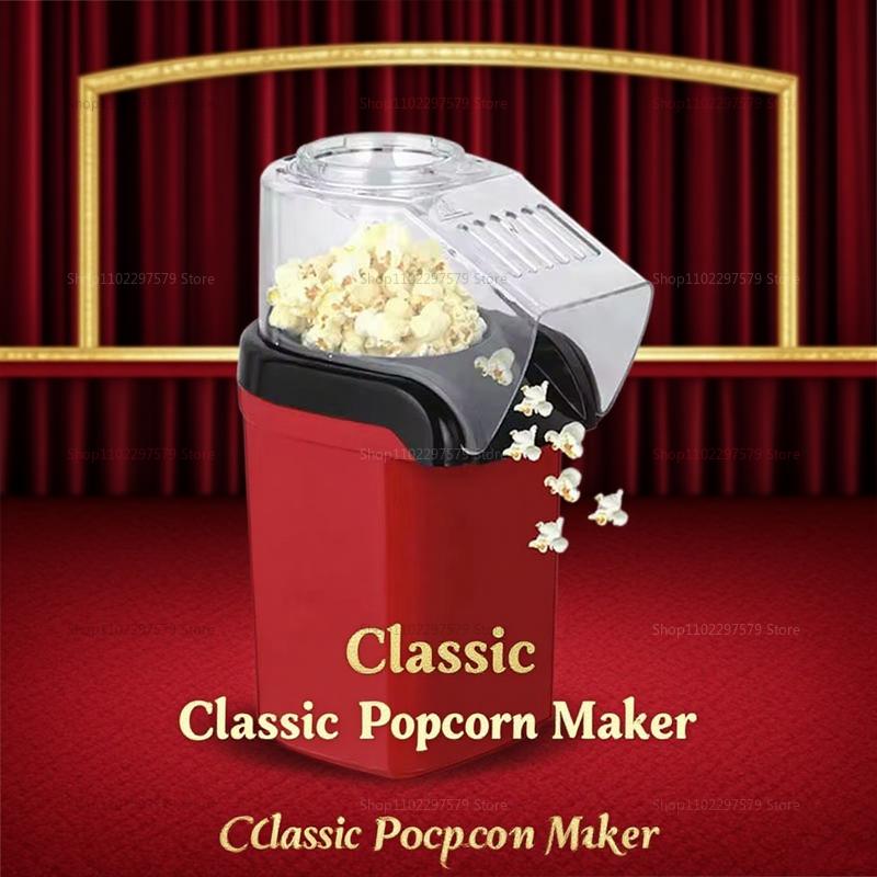 Electric Household Popcorn Machine Mini Popper Bagging Machine Quick Heating Corn Popper for Home Party Movie Night Snap