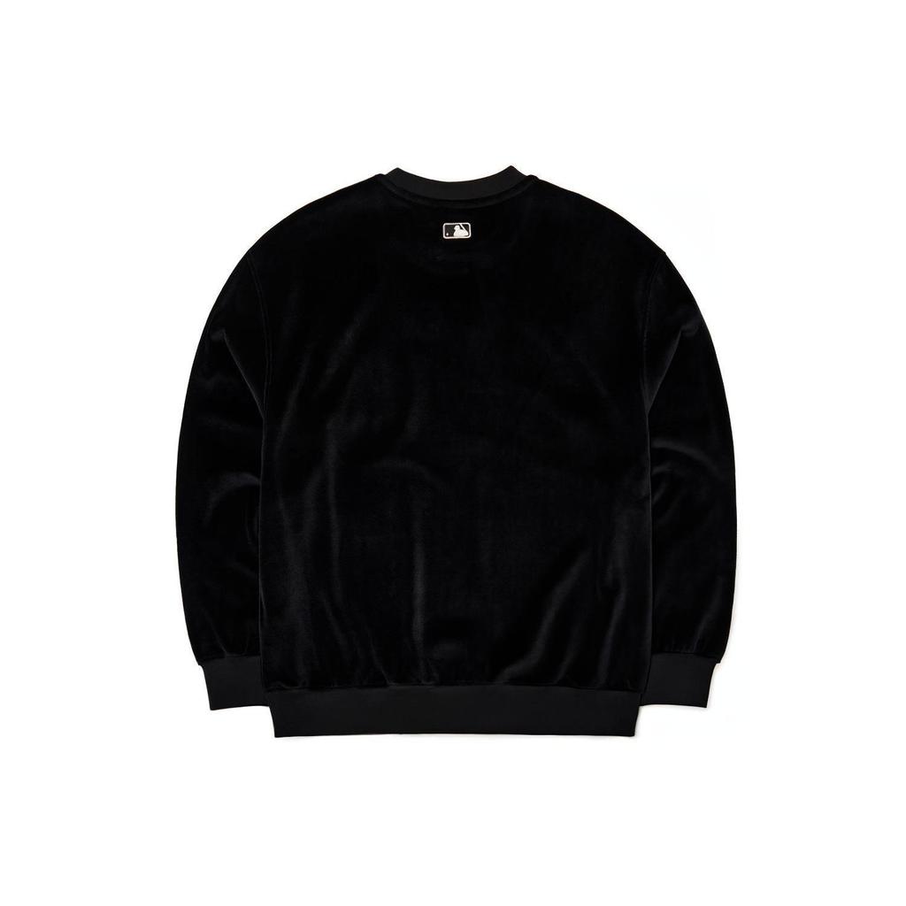 MLB New York Yankees Sweatshirts Unisex Black Crew Neck Moderate Regular 3AMT00314-50BKS