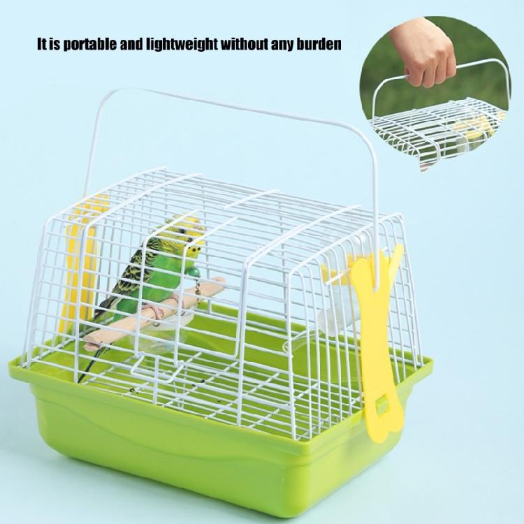 Compact Outdoor Bird House With Carrying Handle For Pet Parrots Budgies Handheld Cage