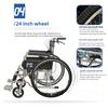 Lightweight Foldable Wheelchair Portable Old People Hand Push Chair Disabled Manual Mobility Assistance Wheel Chair