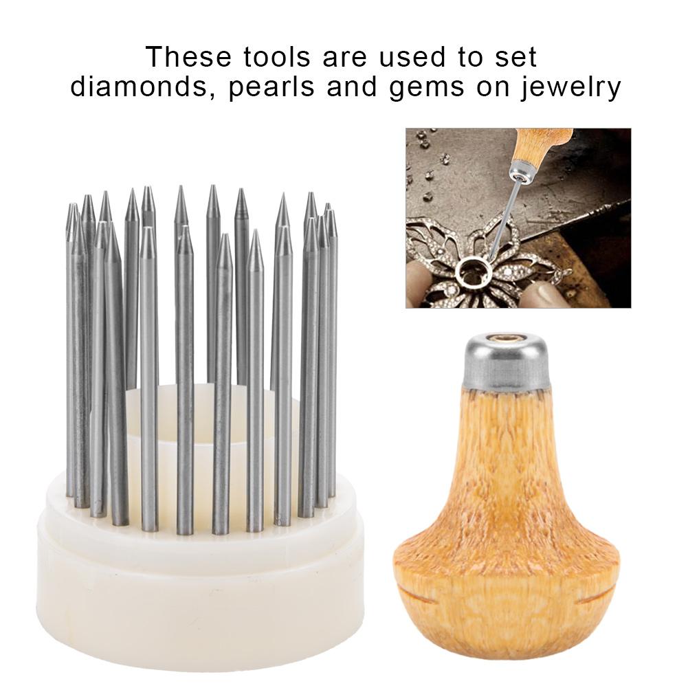 Beading Grain Smykker Verktøy Diamond Stone Beards Setting Graver Tool