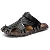 Summer new Baotou large size men's handmade sandals outdoor beach vacation dual-purpose sandals casual fashion
