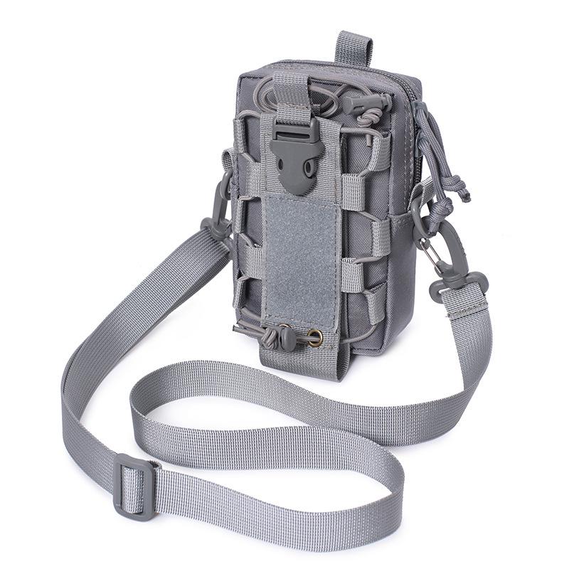 Multifunctional Molle Outdoor Water Bottle & Phone Pouch - Waist, Vest, and Crossbody Bag