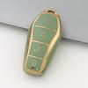 Car Key Case Protect Cover For Byd Qin Plusdmi Atto 3 Han Ev Dolphin Durable 4 Button Tpu Key Case Key Chain Auto Accessories