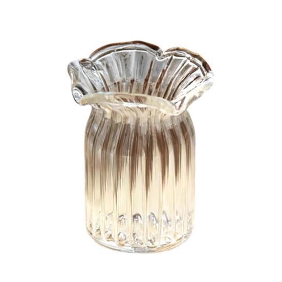 

Mini Glass Flower Decoration Hand Blown Faux Crystal Plants Small Flower Vase Ornament for Mother s Day Birthday Gifts Size#T