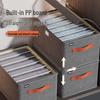 Foldable Cationic PP Storage Box with Lid for Clothes and Pants Organization