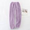 Women's Casual Fashion Loose Fleece-Lined Pants Solid-Color Cuffed Pants