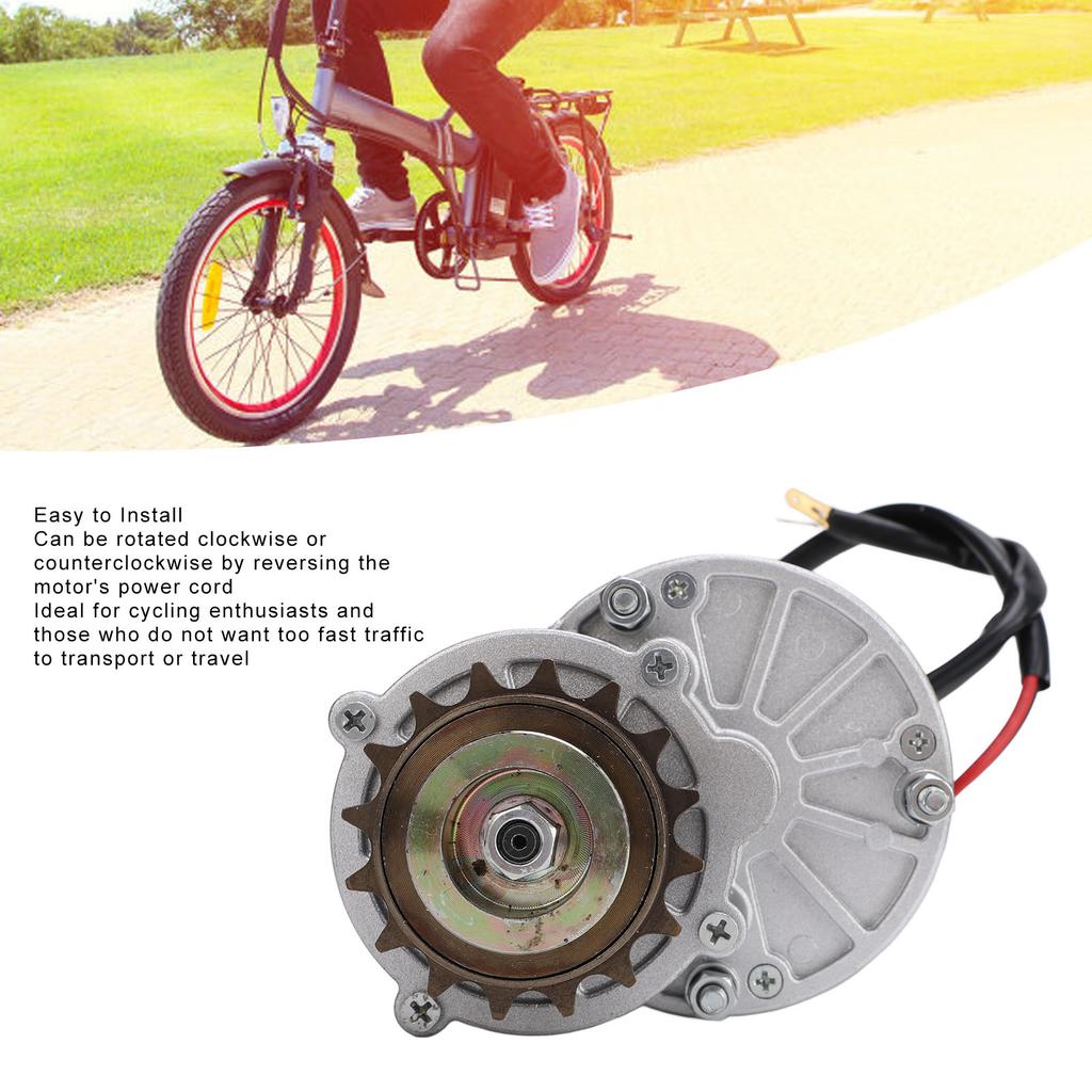 Stejnosměrný kartáčový motor 36V 350W Vysoký točivý moment 3000 ot./min Levý převodový kartáčový elektrický motor pro elektrické kolo Malý motocykl