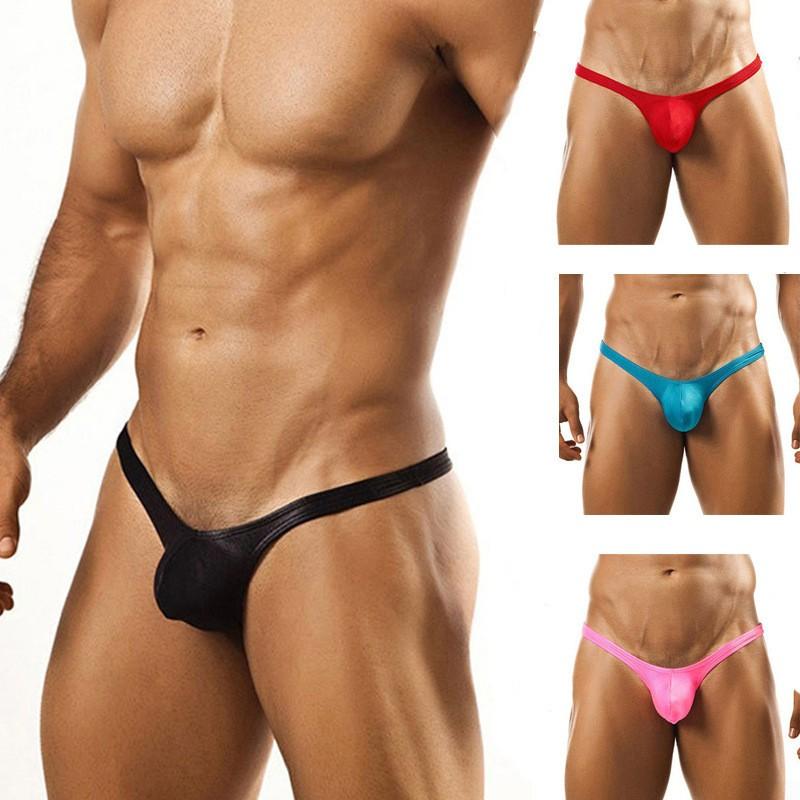 Sexy- Mens Stretch Hot G String Pouch Soft-Bikini Thongs Bulge Underwear Briefs.