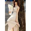 Demana Satin Sleeveless Top & Skirt Set