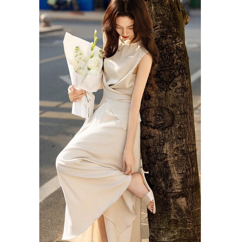 Demana Satin Sleeveless Top & Skirt Set