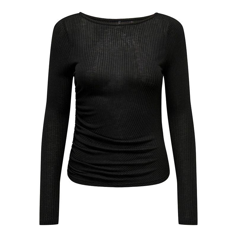 

Прозрачный плиссированный топ Henriette Bayberry с длинными рукавами ТОЛЬКО для женщин M