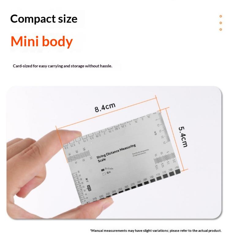 1Pcs Measuring Tool Precision String Action Ruler Professional Luthier For Guitar Ukulele Bass Banjo & Mandolin