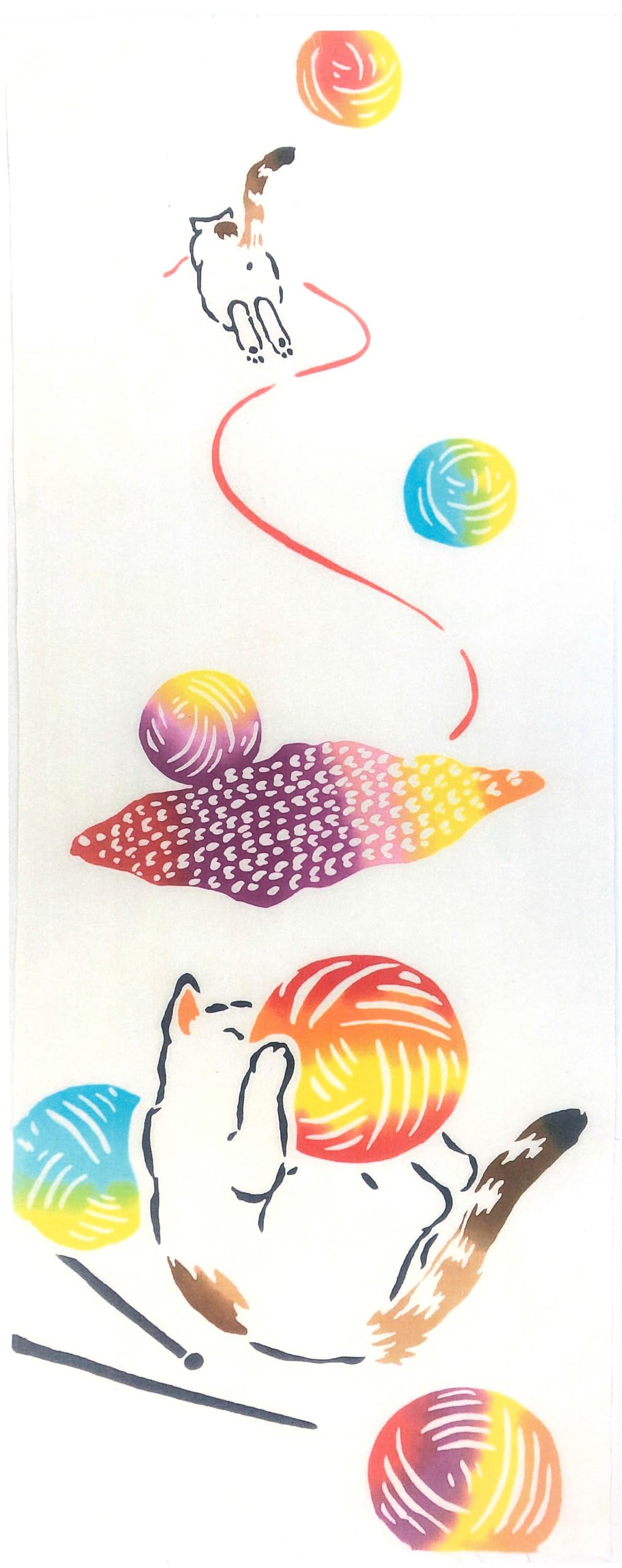 

Ягисэй Тэнугуи Котенок Милый Сделано в Японии [yYAGISEI] Чу-окрашенный Кошка Темари