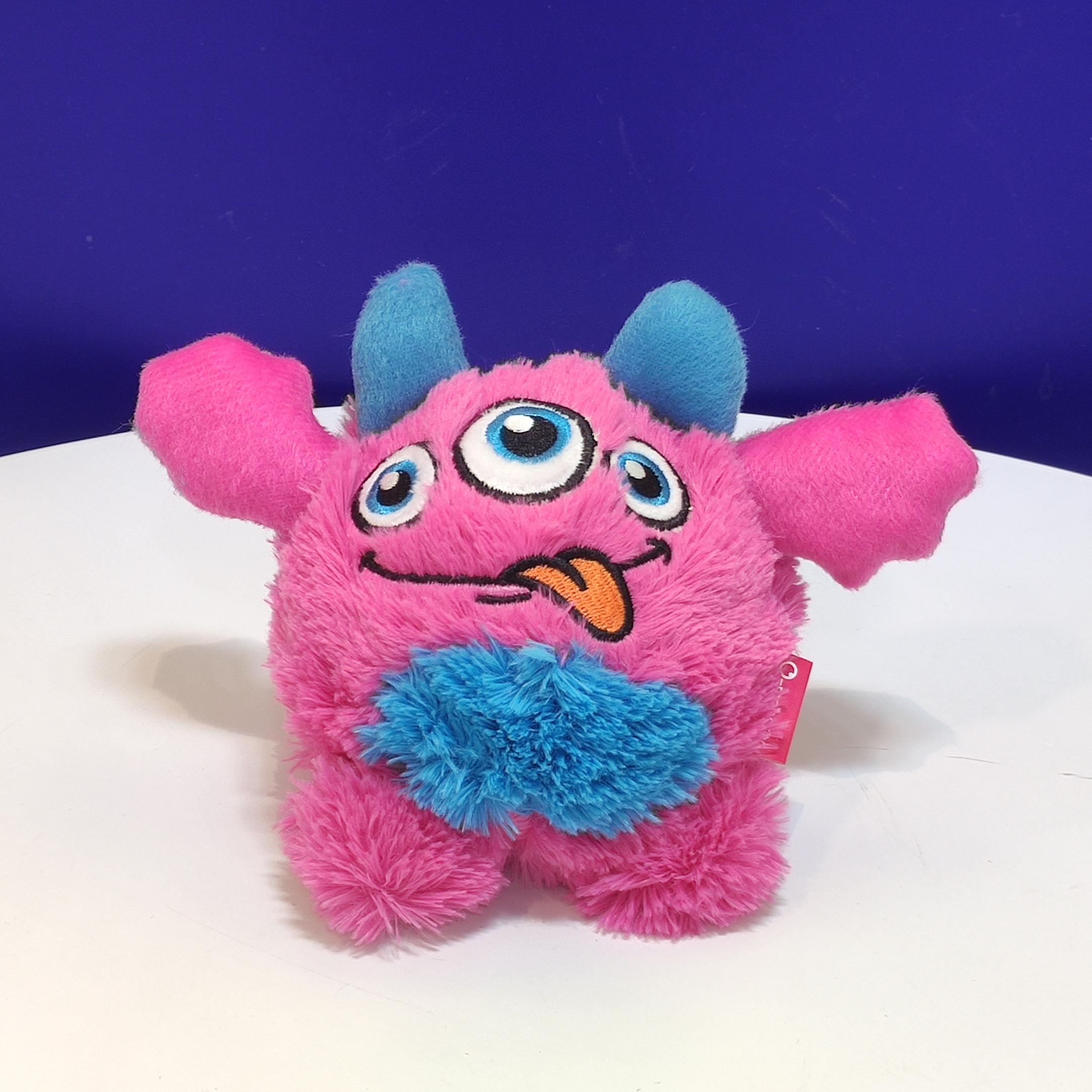 

Плюшевая игрушка для собак в форме монстра — устойчивая к укусам, интерактивная и издающая звук игрушка для умственной и физической стимуляции L(12cm/4.8in) красный