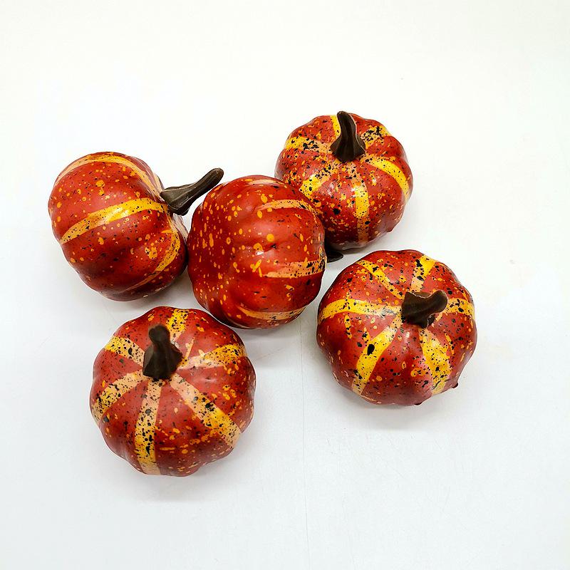 Colorful 5cm Foam Pumpkin Prop - Christmas Gift & Decor