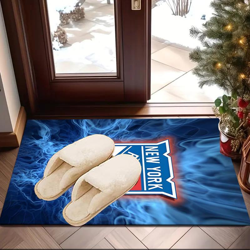 Rangers Hockey Area Rug Suitable for Indoor And Outdoor,Carpets for Kitchens, Homes, Offices, Living Rooms,Home Decor,Christmas Gift