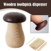 Mushroom shaped toothpick box with simple operation and sealing ring that does not come off, convenient to use, large capacity
