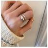 925 Silver Broken Ring Adjustable Vintage Jewelry Layered Women Ring Girl Fashion Accessories Party Birthday Gift Trendy