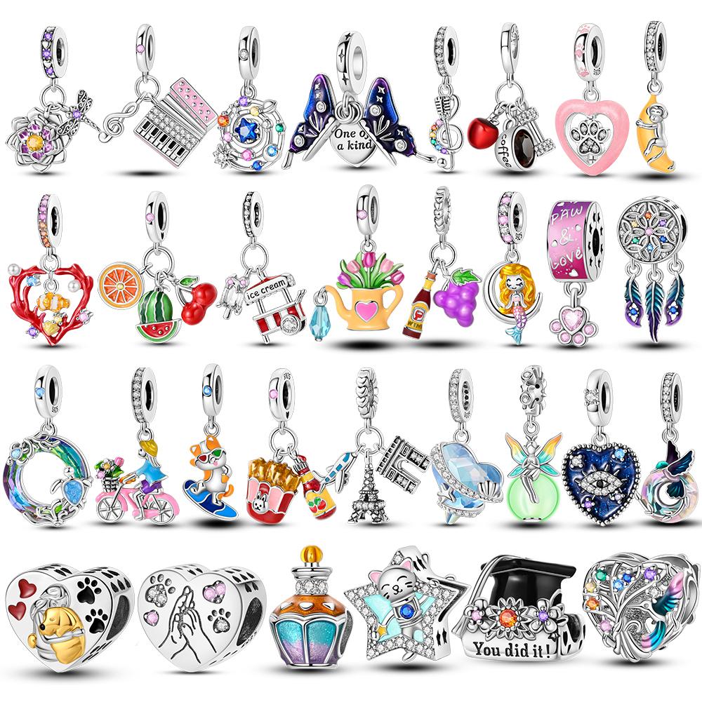 Tortoise Charms Iron Tower Pendant Fit Originales Mula Bracelets Copper Charms Beads For Women Diy Gift