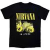 Nirvana Black Cotton Unisex Tshirt 2026 Summer New Oneck Loose Shirt Y2k Grunge Hiphop Style Unisexs Soft Short Sleeve Shirt