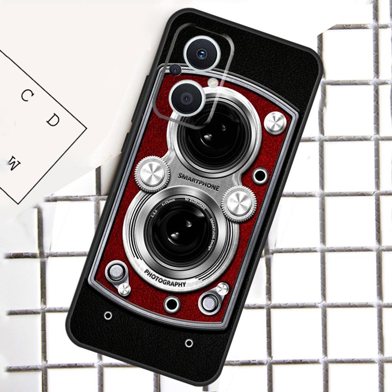 

Retro Nostalgia Camera Phone Case For OPPO Reno 7 8 Lite 8T 10 11 12 13 14 Pro 14F OPPO Find X9 X8 X6 X5 Pro Cover OPPO Reno12 F