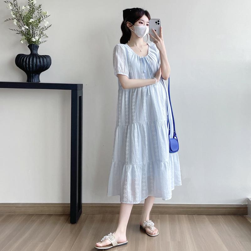 2026 Summer Korean Style Plus Size Slimming Midi Dress M