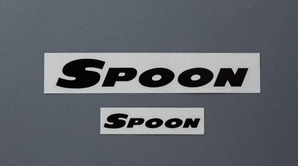 Spoon Sticker TEAM STICKER BLACK 7.9 / 3.9 Inches (200/100 Mm) ALL-90000-B00