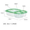 MiniMood Bento Boxes, Set of 7, 3-Compartment Lunch Boxes, Food Storage Containers, Microwave and Dishwasher Safe, Colorful Airtight Lids, PP