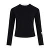 FOS Waffle Long Sleeve Top Casual Solid Color Simple Skin-Friendly Regular T-Shirt Women Tops KU5428