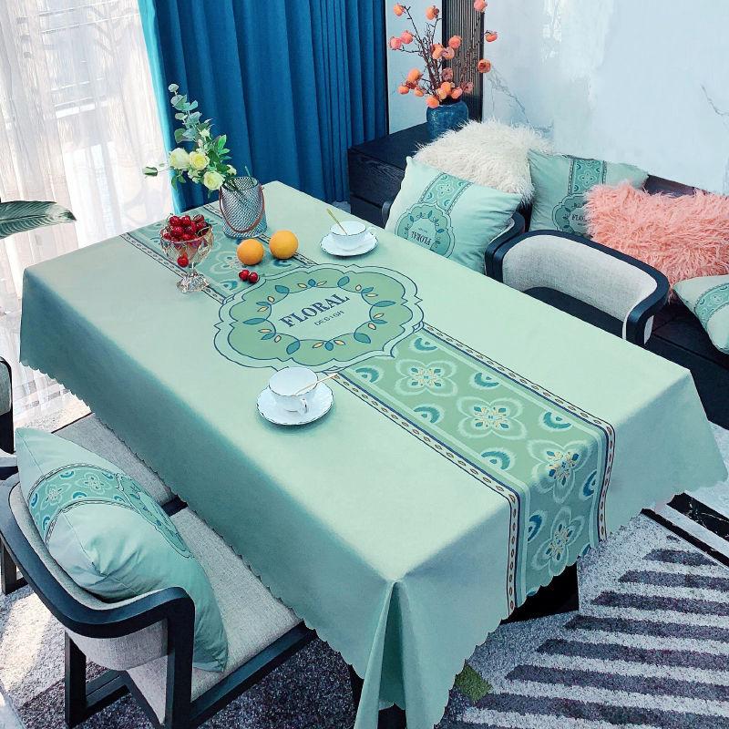 Față de masă în stil minimalist, artă din țesătură, impermeabilă, rezistentă la ulei, lavabilă, măsuță de cafea de uz casnic Față de masă dreptunghiulară