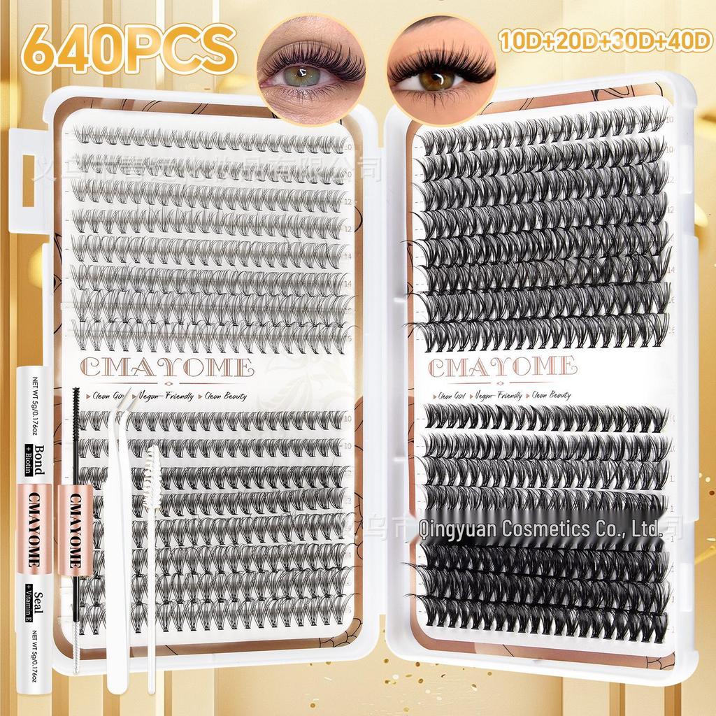 Set Extensii Gene False Natural D Curl 8-18mm - Gene Tip Cluster Segmentat DIY