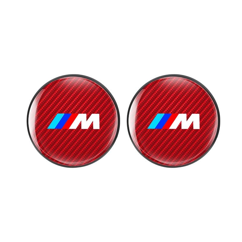 Car Water Cup Pads Carbon Fiber Auto Anti-Slip Coasters Mats For BMW M E46 E39 E70 F10 F20 F30 X5 X6 X1 M3 M5 M6 E71 F01 F02 F87 y5