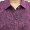 Spring and Autumn Shirts for Middle-aged and Elderly Women with Lapels and Old Ladies' Tops Long-sleeved Shirts