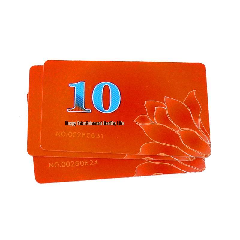 Chip Coin Card: Waterproof PVC Casino & Mahjong Voucher Chip